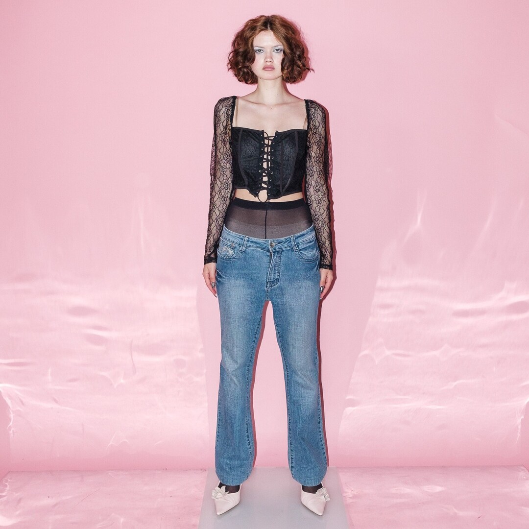 Lei Bootcut Jeans Elektra Lei Ashley Low Rise Bootcut Jeans Outlet