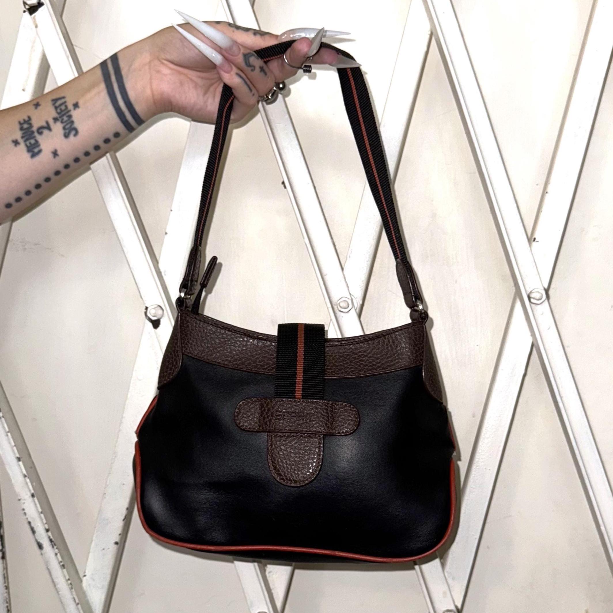 Vintage Y2K Esprit Shoulder Top Handle Faux Leather Bag in 