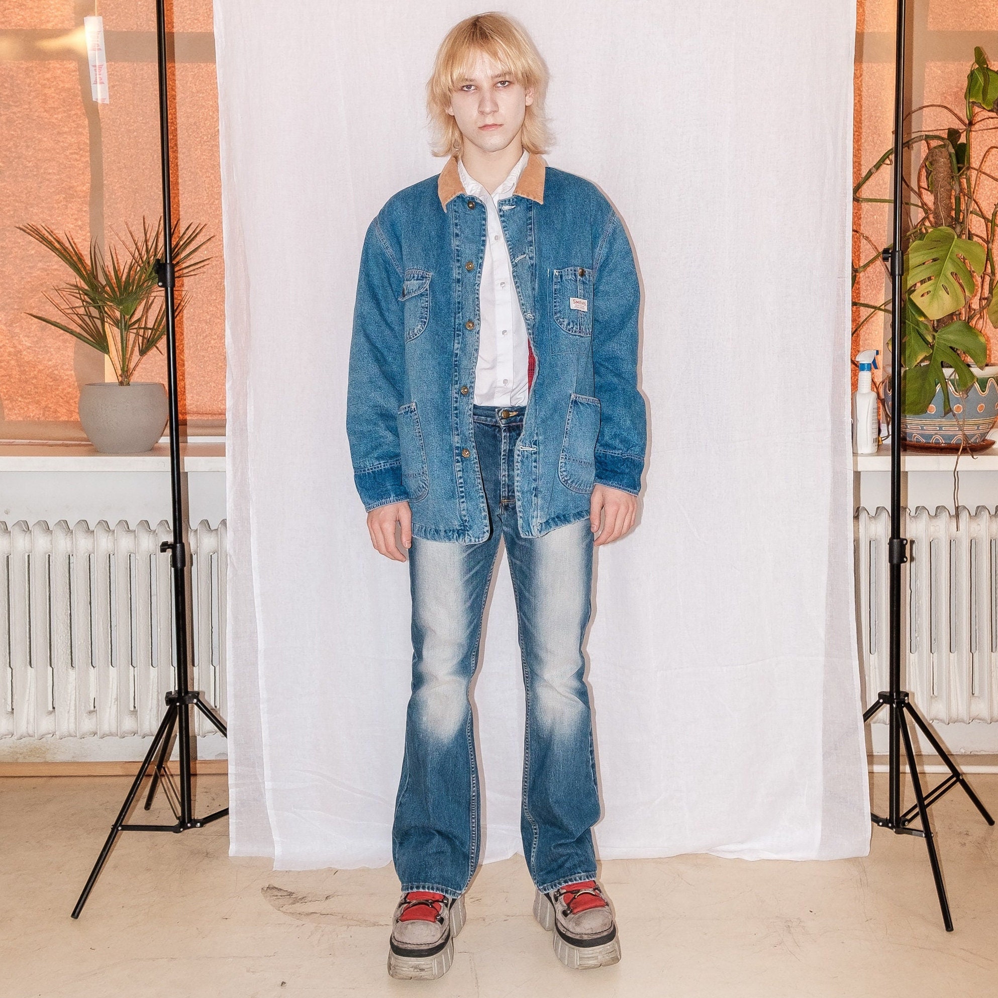 90's Vintage Unisex Denim Jacket With 