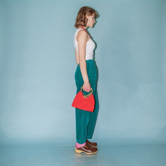 90 s Vintage Corduroy Straight Fit Trousers In Emeral Gem 90-s-vintage-corduroy-straight-fit-trousers-in-emeral-gem