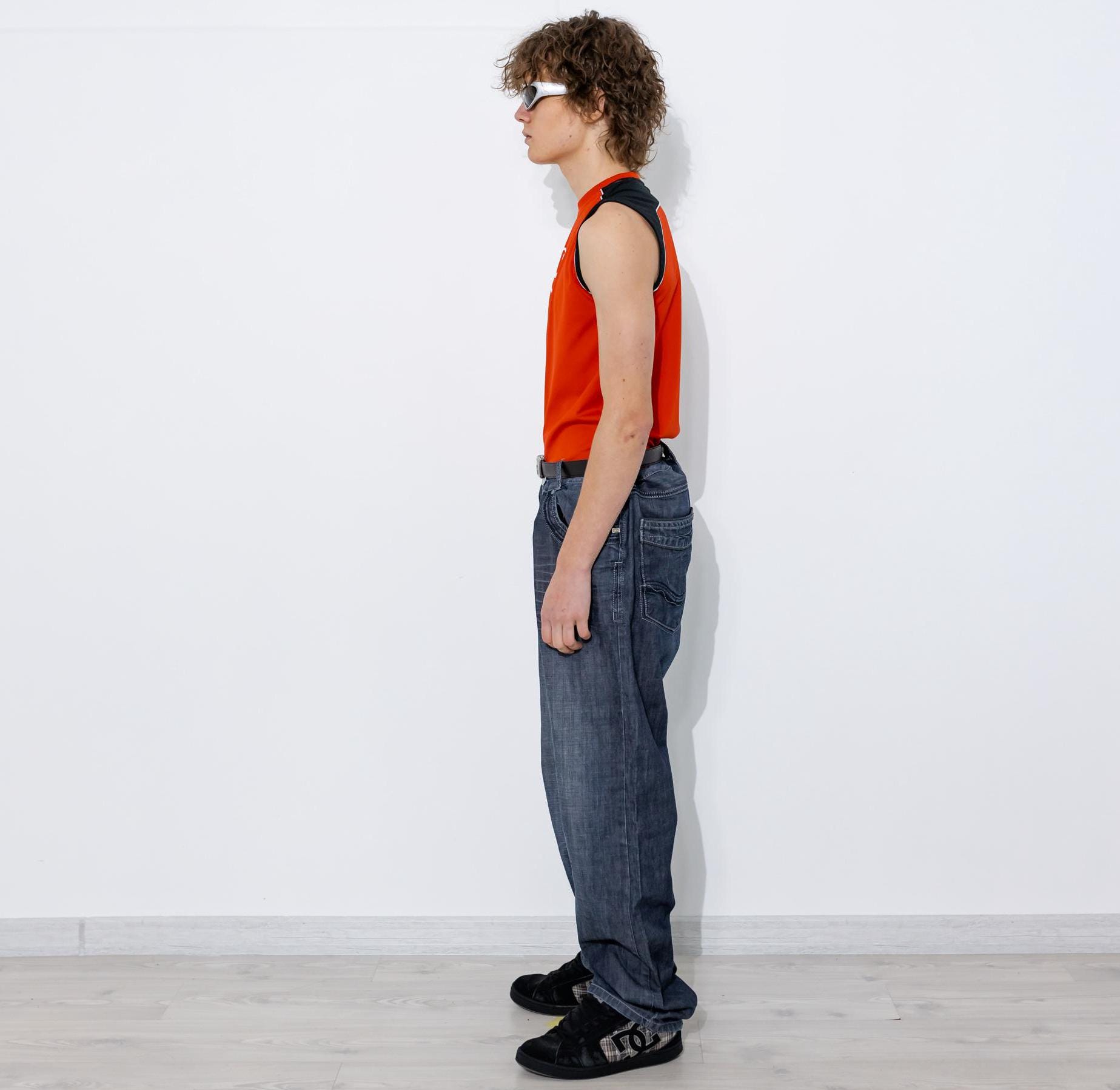 Y2K Vintage Dolce Gabbana Straight Stonewashed Jeans in Dark Blue