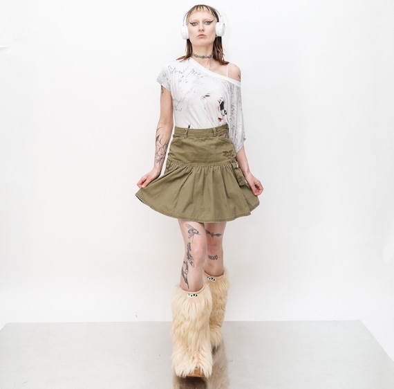 【archive】Vintage Cargo Rap Skirt Y2K Amazon.com: Cargo Skirt Y2k, Long Cargo Skirts for Women