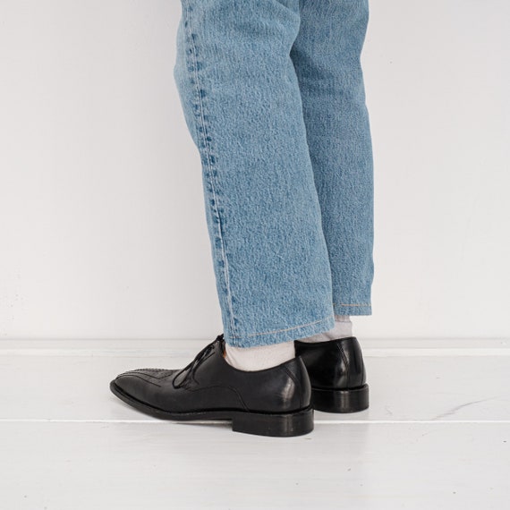 Vintage 90's fancy long toe leather classy shoes … - image 3
