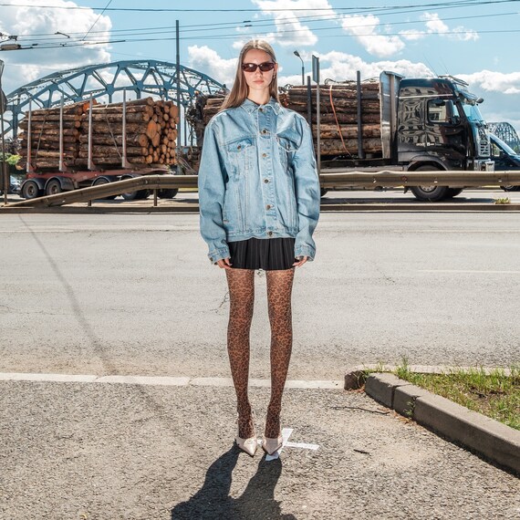 Vintage Classic Light Blue Denim Jacket 