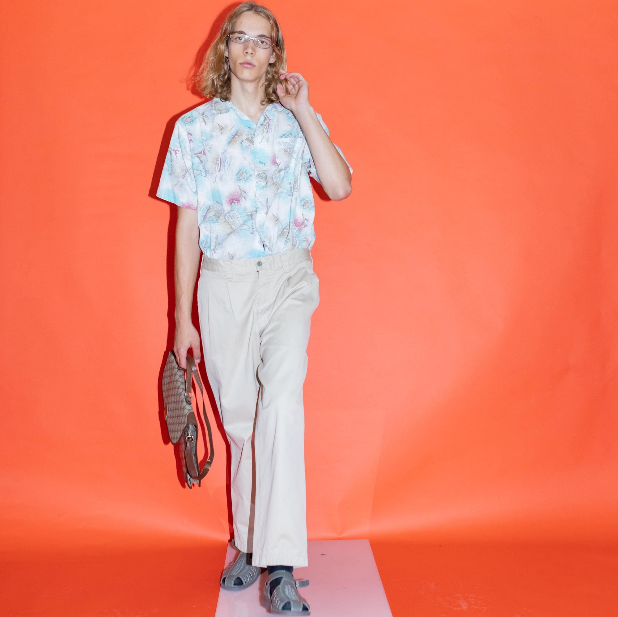 90's Vintage Dockers Skater Fit Pleated Classy Khakis Trousers in