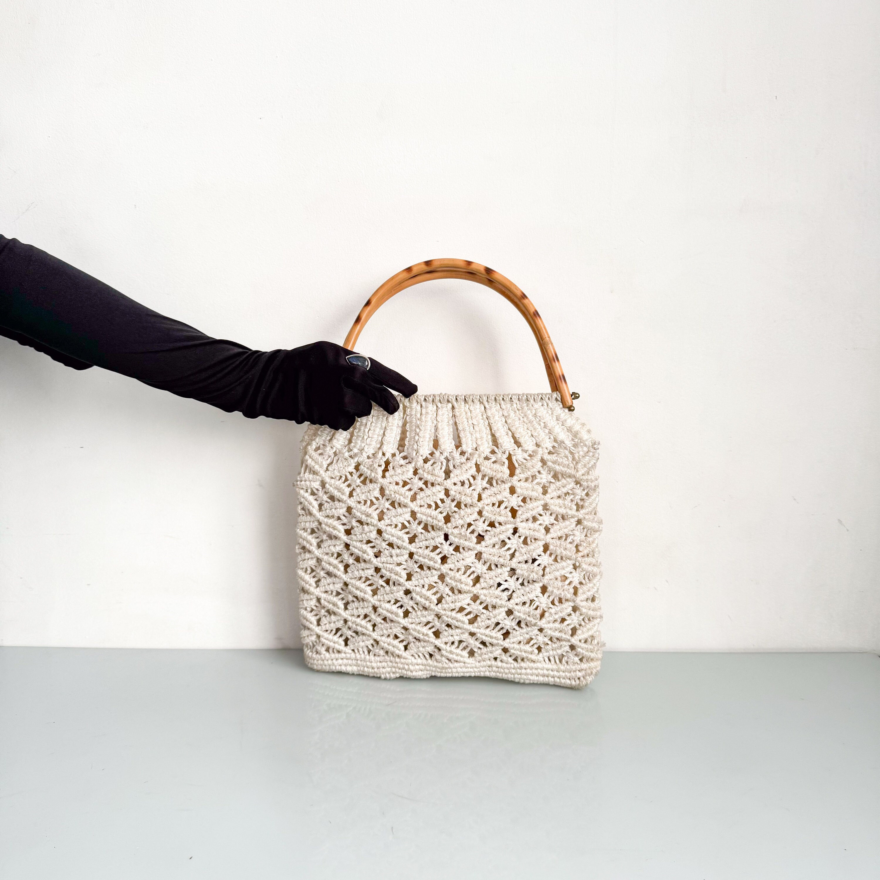 【BAON】Rumong Vintage String Cross Bag Khmu 2 in beige - PB0110 – PB 0110