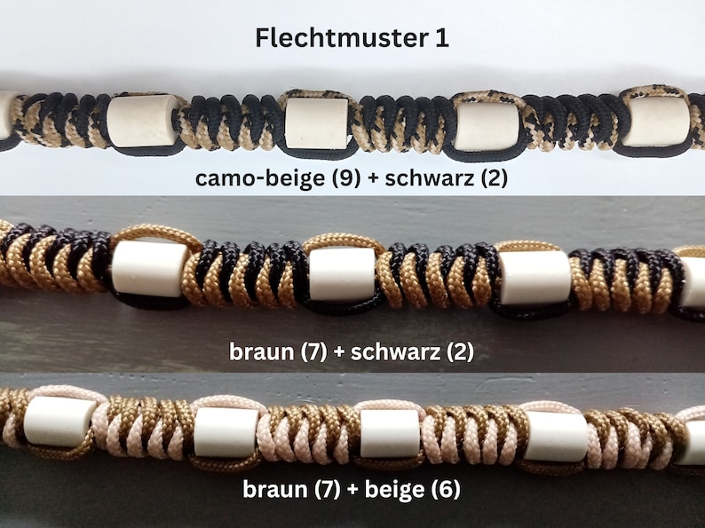 EM-Keramik-Zeckenhalsband für Hunde, nach Maß mit Farb / Musterwahl, Gr. XS-L Bild 7