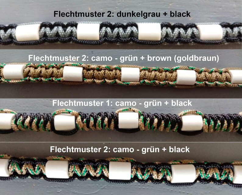 EM-Keramik-Zeckenhalsband für Hunde, nach Maß mit Farb / Musterwahl, Gr. XS-L Bild 10