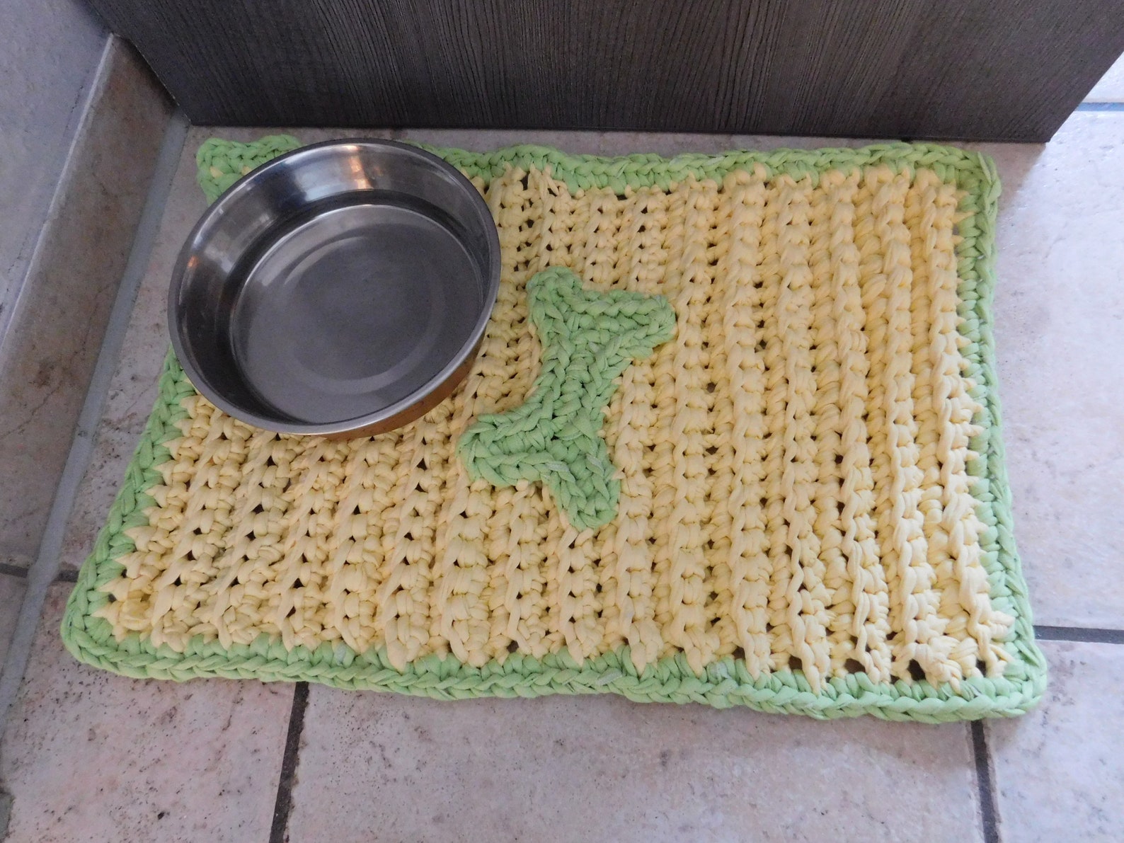 Napfunterlage Knochen Vorleger Teppich für Hund Etsy