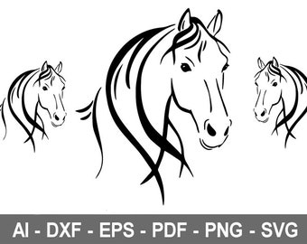 Horse Head Svg Etsy