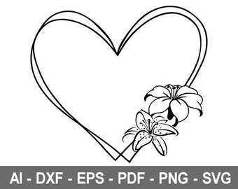 Free Free 328 Flower Heart Svg Free SVG PNG EPS DXF File