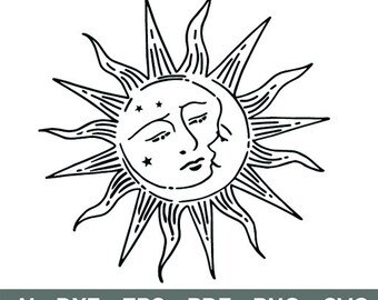 Sun Moon Svg Etsy Sun Moon Svg Etsy