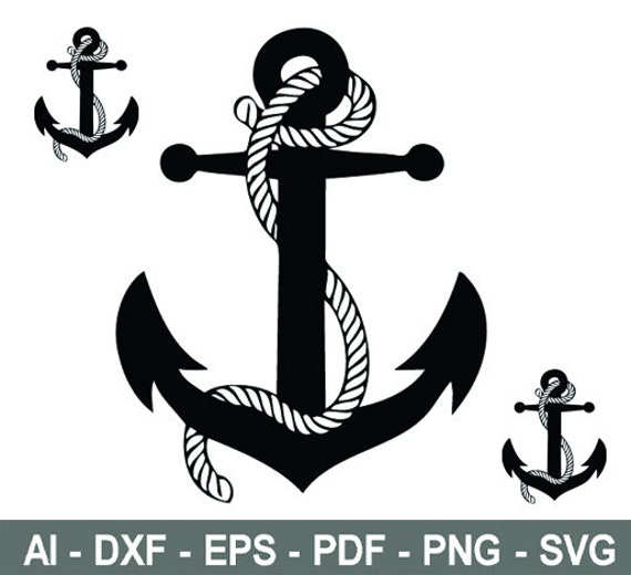 Anchor SVG EPS JPG Vector Png Digital Download - Etsy Canada