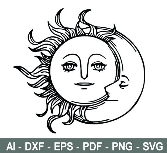 Sun Moon Face Svg 2 Sun Moon And Stars Vintage Sun Moon Etsy Sun Moon Face Svg 2 Sun Moon And Stars Vintage Sun Moon Etsy