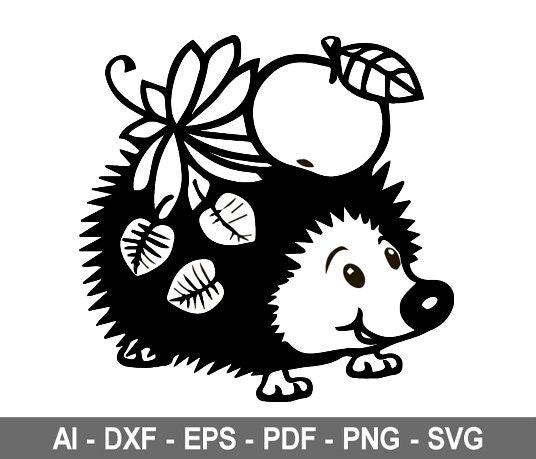 Igel SVG Igel Clipart Igel Igel Cut File Igel Silhouette | Etsy