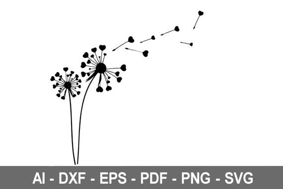 Download Art Collectibles Clip Art Dandelion Svg Dandelion Clipart Dandelion Silhouette Flower Svg Floral Svg Flower Clipart Floral Clipart Cut File Stencil Vinyl