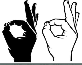 Ok Hand Sign Svg, Hand Sign Svg, Ok Sign Svg, Ok Love Sign Svg, Ok Sign Svg, Hand Clip Art, Hand Signals Svg, Svg, Dxf, Eps