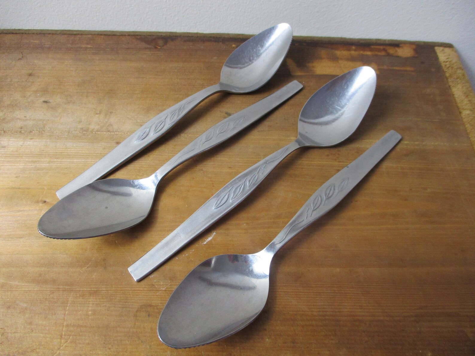 Vintage Fruit Grapefruit Spoons Set of 4 70s Retro Etsy