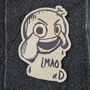 LMAO xD - Parche de moral para gamers tácticos con emojis