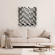 Wood Panel 3D Wall Lath White Textured or Nonwoven Peel and - Etsy
