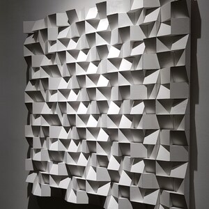 White Acoustic Panel 3D Wall Art Sound Diffuser Wood Wall - Etsy