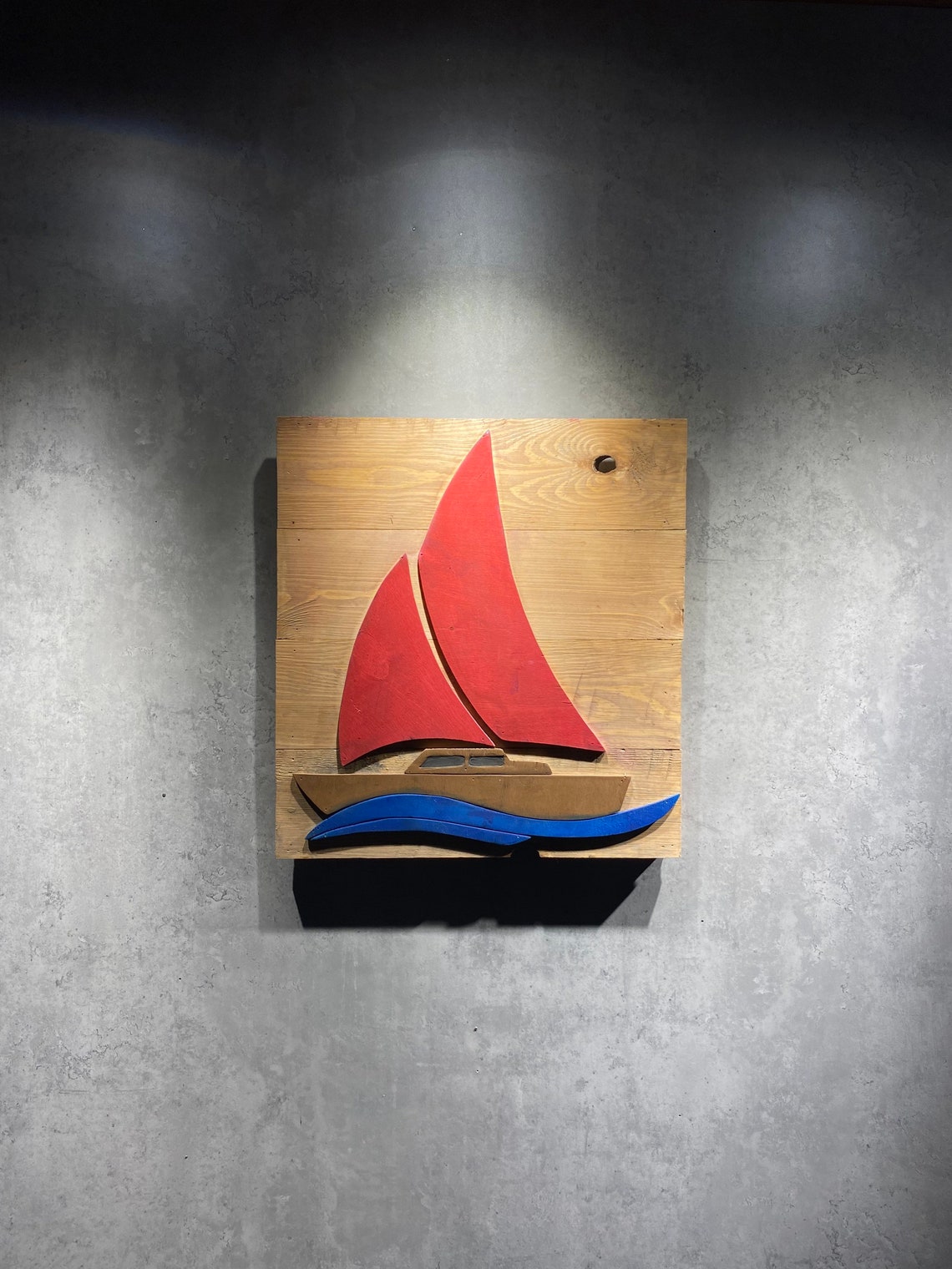 Nautical Wall Decor Wood Boat Art for Wall 3D Wall Sculpture Etsy