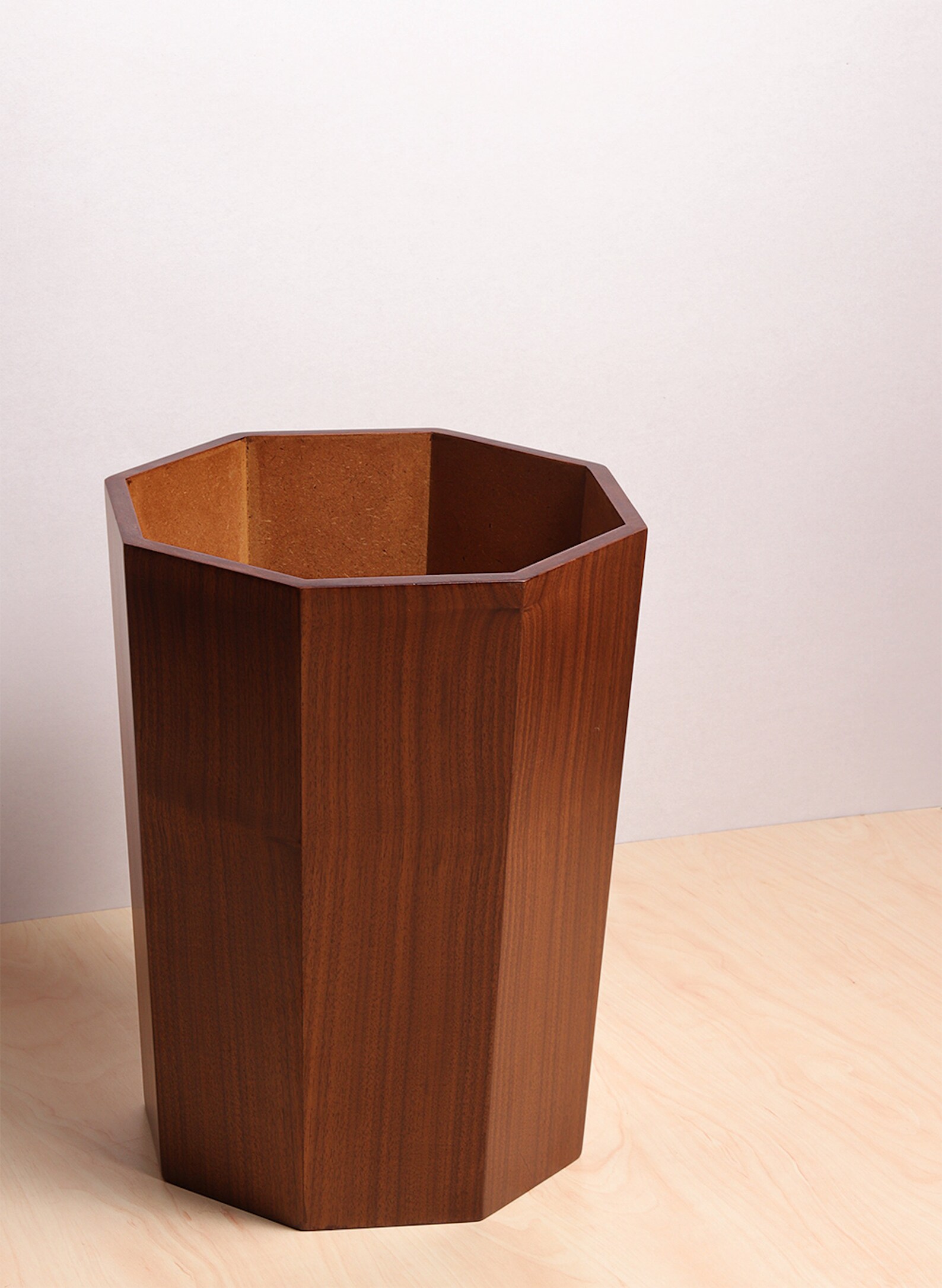 Octagon Trash bin wooden garbage can decorative octagon shape Etsy