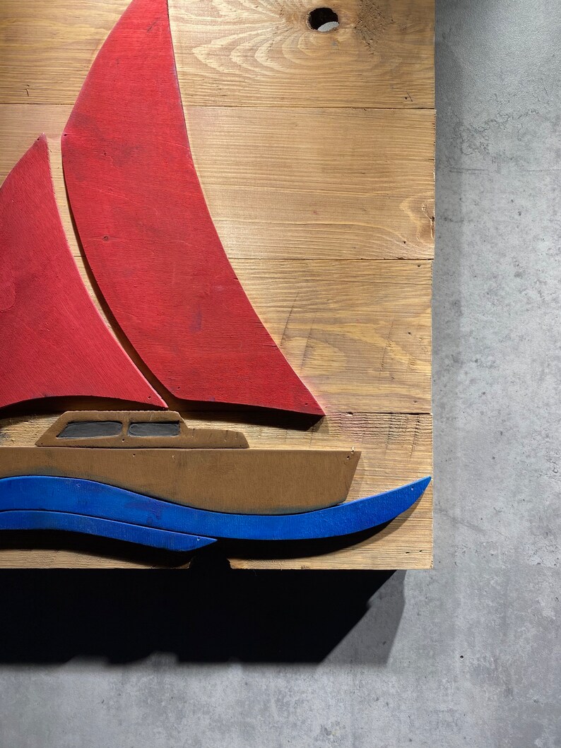 Nautical Wall Decor Wood Boat Art for Wall 3D Wall Sculpture Etsy