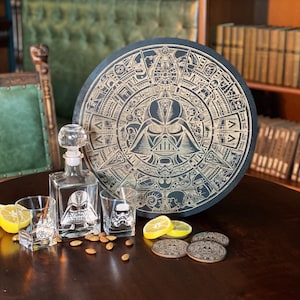 Star Wars Whiskey Decanter and Glasses Gift Set Christmas Whiskey Gift Box Dark Side Barware Gift Darth Vader Whiskey Gift Set