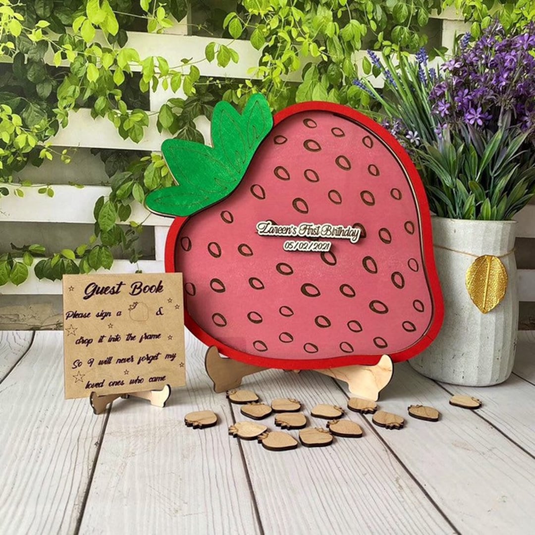 Custom 1st Birthday Guest Book Alternative First Birthday Gift Etsy