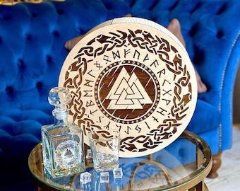Viking Whiskey Glasses Set Runes Engraved Glasses Medieval Drinkware Viking Themed Gift For Him