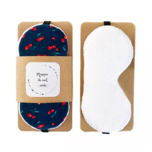 Masque de nuit confortable et doux pour les yeux, taille adulte, pour le sommeil ou pour les voyages en éponge doudou image 1