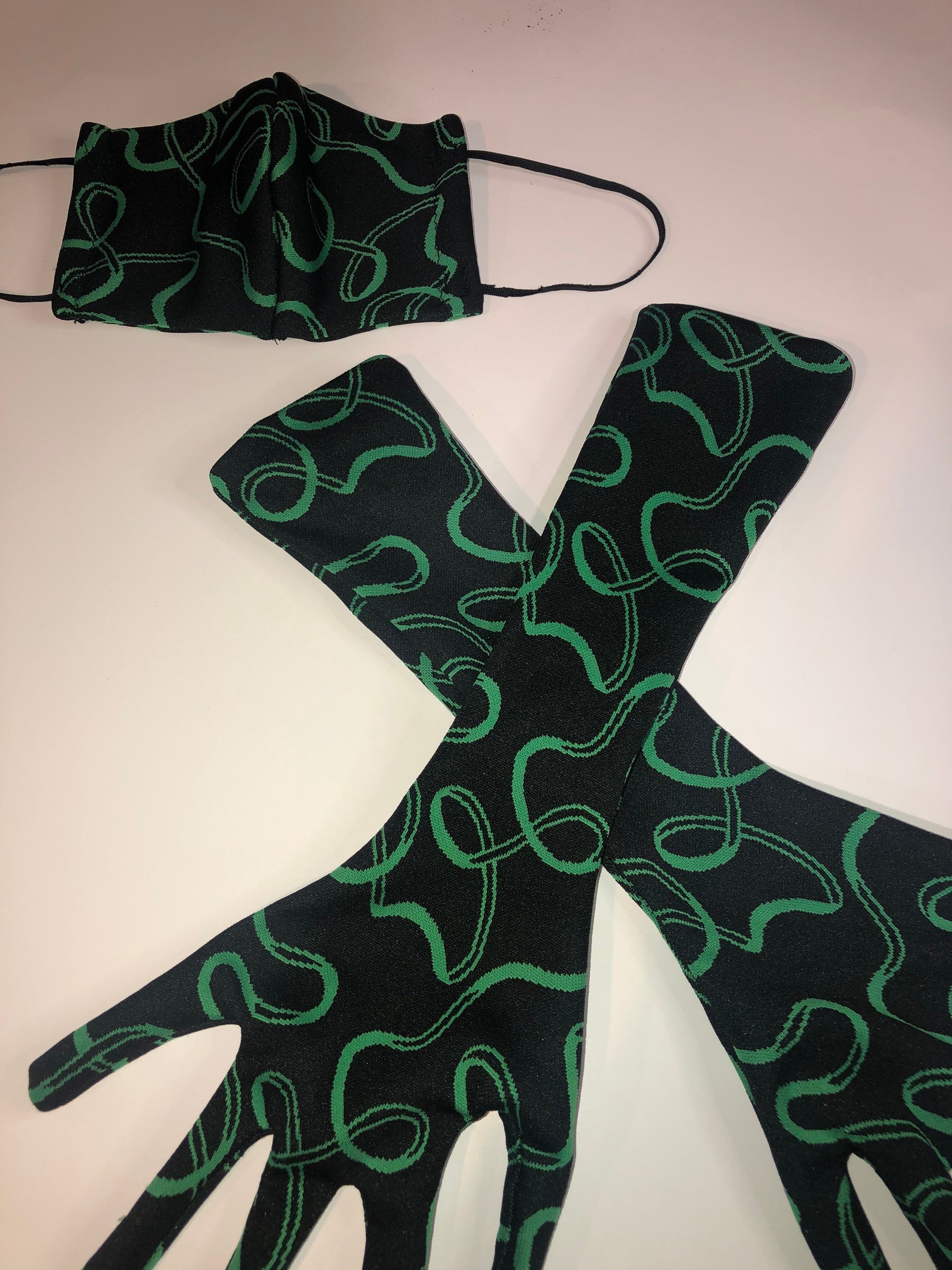 Poison Ivy Mask and Glove Set Etsy