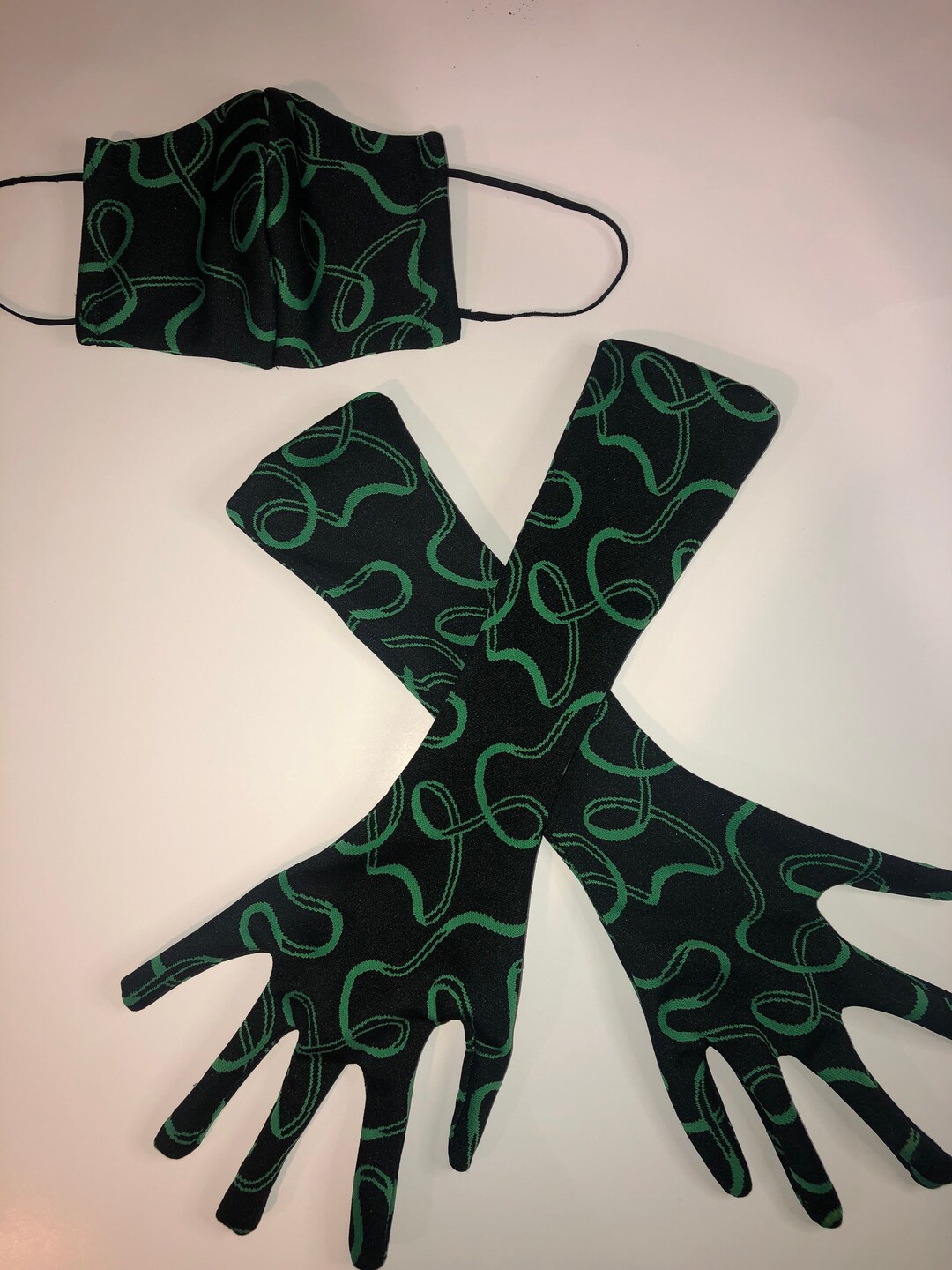 Poison Ivy Mask and Glove Set Etsy
