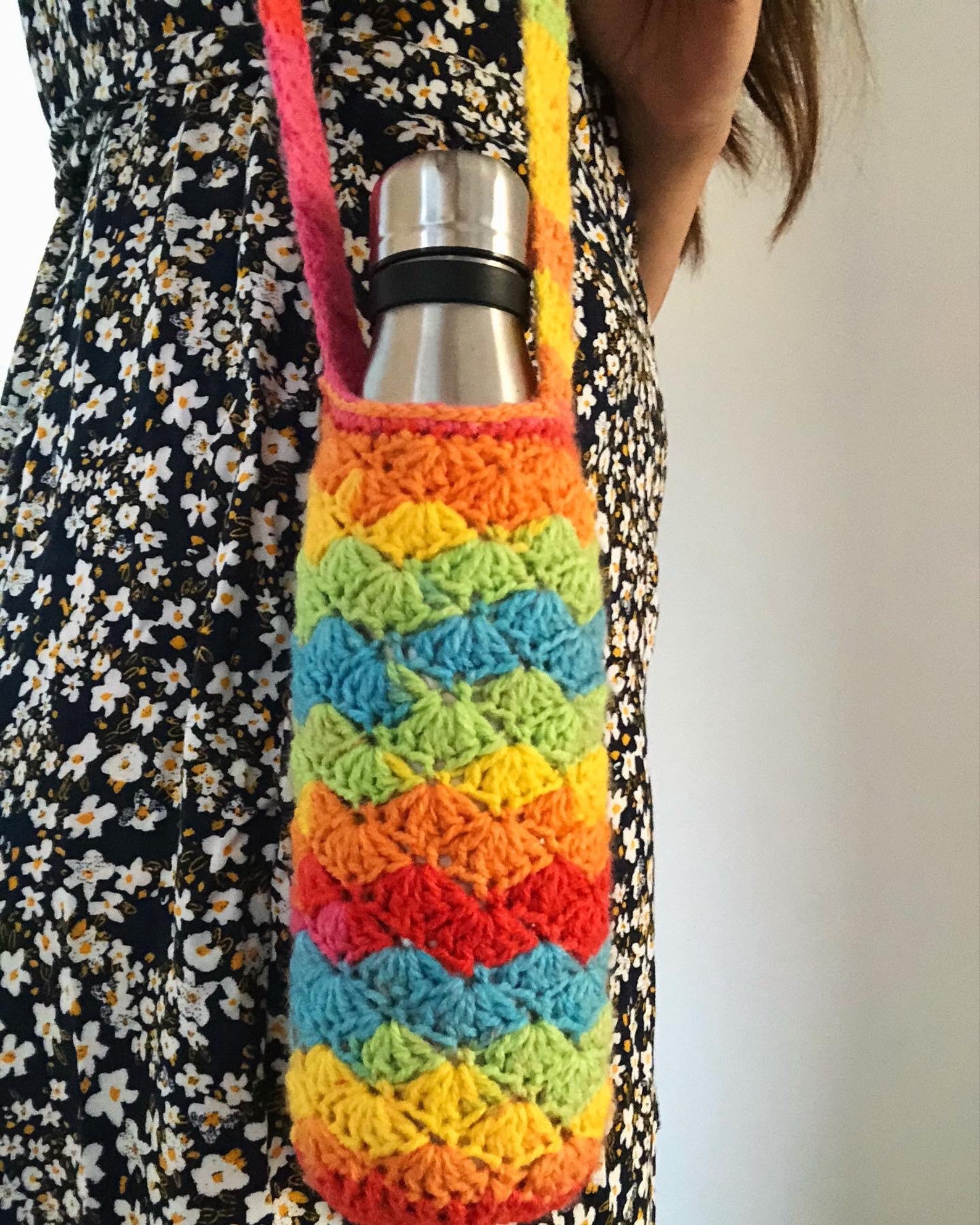 Crochet Water Bottle Holder Handmade Perfect for Summer Etsy