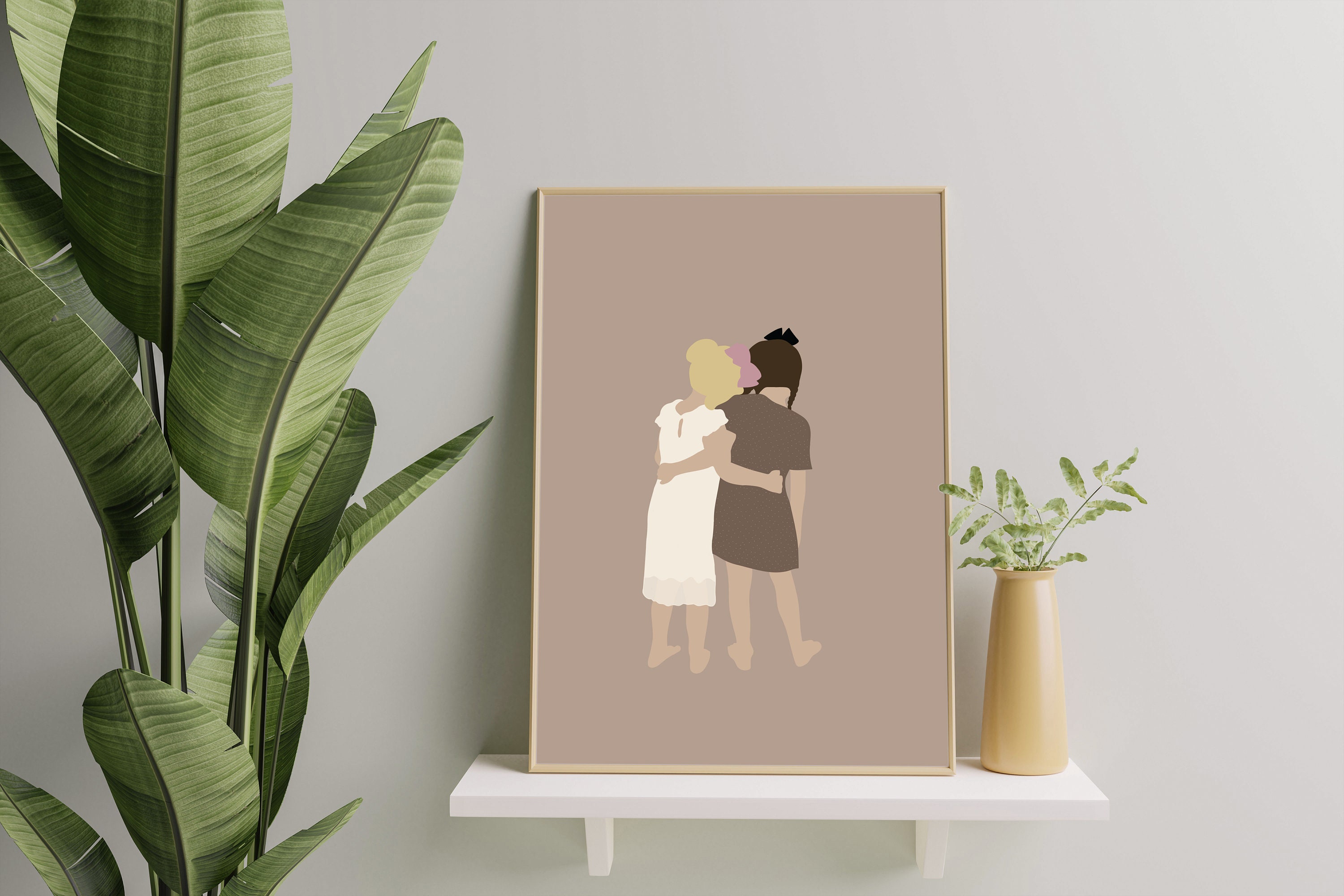 Best Friends Illustration Print - Etsy