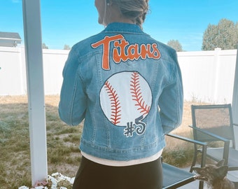 Custom Hand Painted Denim Jacket