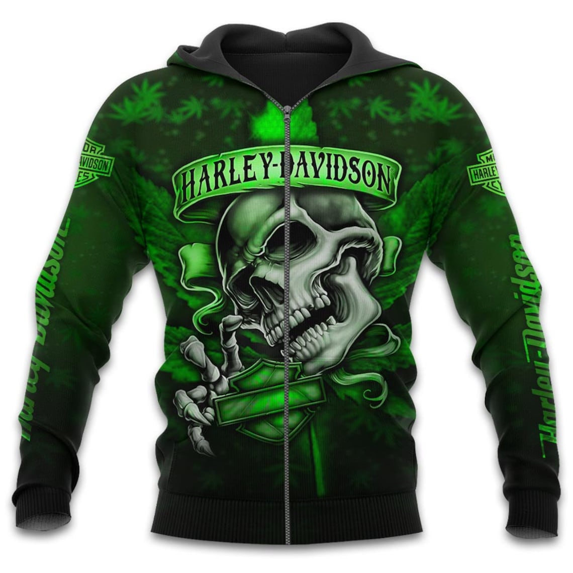Harley davidson skull hoodie Clearance