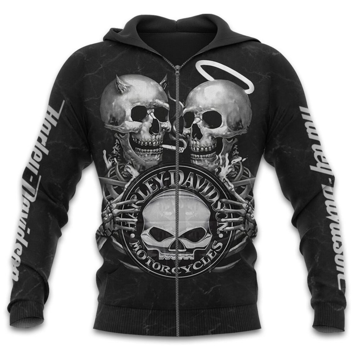 Harley Davidson Motorcycles Skull Sweatshirt Hoodie | Etsy