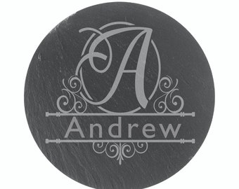 Personalised Slate Coaster - Wedding gift - Birthday gift - House Warming Gift