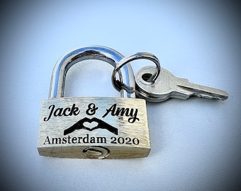 Love lock, valentines gift, wedding favours, teen sweetheart, bag charm