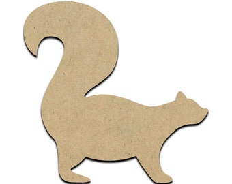 Squirrel Wood Cut Shape, Unfinished Wooden Laser Cut Shape, Blank Wood Shapes for Crafting, Embellishments