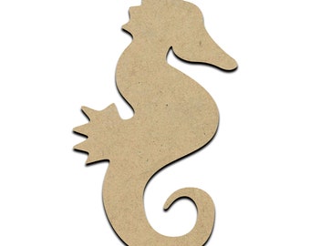 Seahorse Wood Cut Shape, Unfinished Wooden Laser Cut Shape, Blank Wood Shapes for Crafting, Embellishments