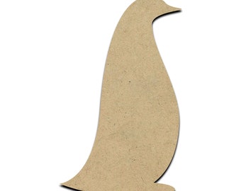 Penguin Wood Cut Shape, Unfinished Wooden Laser Cut Shape, Blank Wood Shapes for Crafting, Embellishments