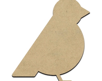 Bird Wood Cut Shape, Unfinished Wooden Laser Cut Shape, Blank Wood Shapes for Crafting, Embellishments