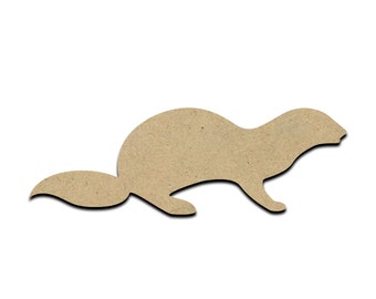 Otter Wood Cut Shape, Unfinished Wooden Laser Cut Shape, Blank Wood Shapes for Crafting, Embellishments