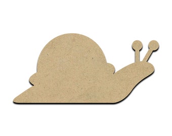 Snail Wood Cut Shape, Unfinished Wooden Laser Cut Shape, Blank Wood Shapes for Crafting, Embellishments
