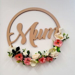 Personalisierter Wandbehang für die Hochzeit | Benutzerdefinierte Party Name Hoop | Hoop Kranz | Blume Ring | Personalisiertes DIY-Kit