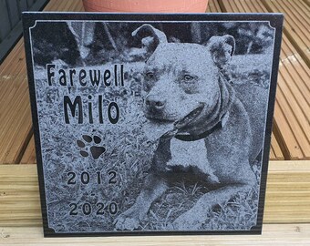 Pet Memorial - Granite Headstone - Pet Grave Marker - Garden Memorial