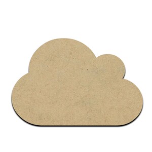 Op de afbeelding: Een bruine papieren wolkvorm, perfect om een speelse touch toe te voegen aan je knutselwerk of decoraties.